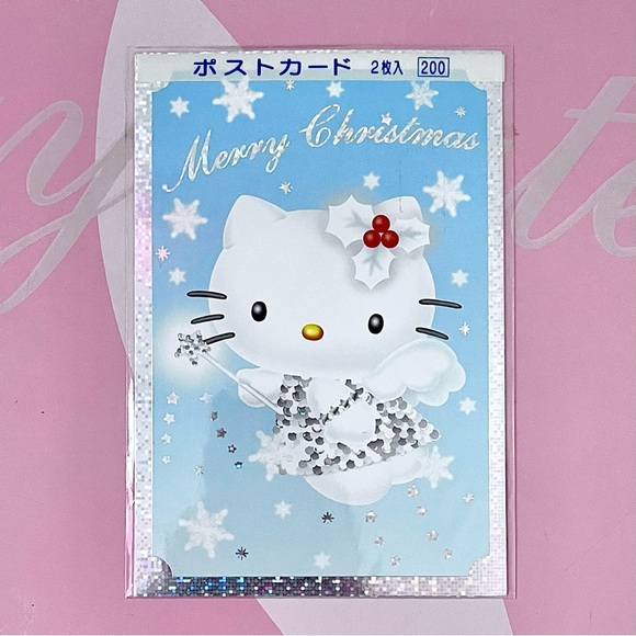 Sanrio Accessories - Hello Kitty Angel Christmas Post Cards 🎀🎄